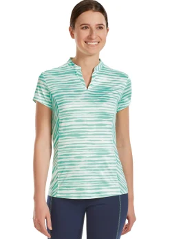 Best KIRSCH Dover Saddlery® Ladies’ Notch-V Stripe Short Sleeve Shirt