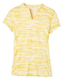 Best KIRSCH Dover Saddlery® Ladies’ Notch-V Stripe Short Sleeve Shirt