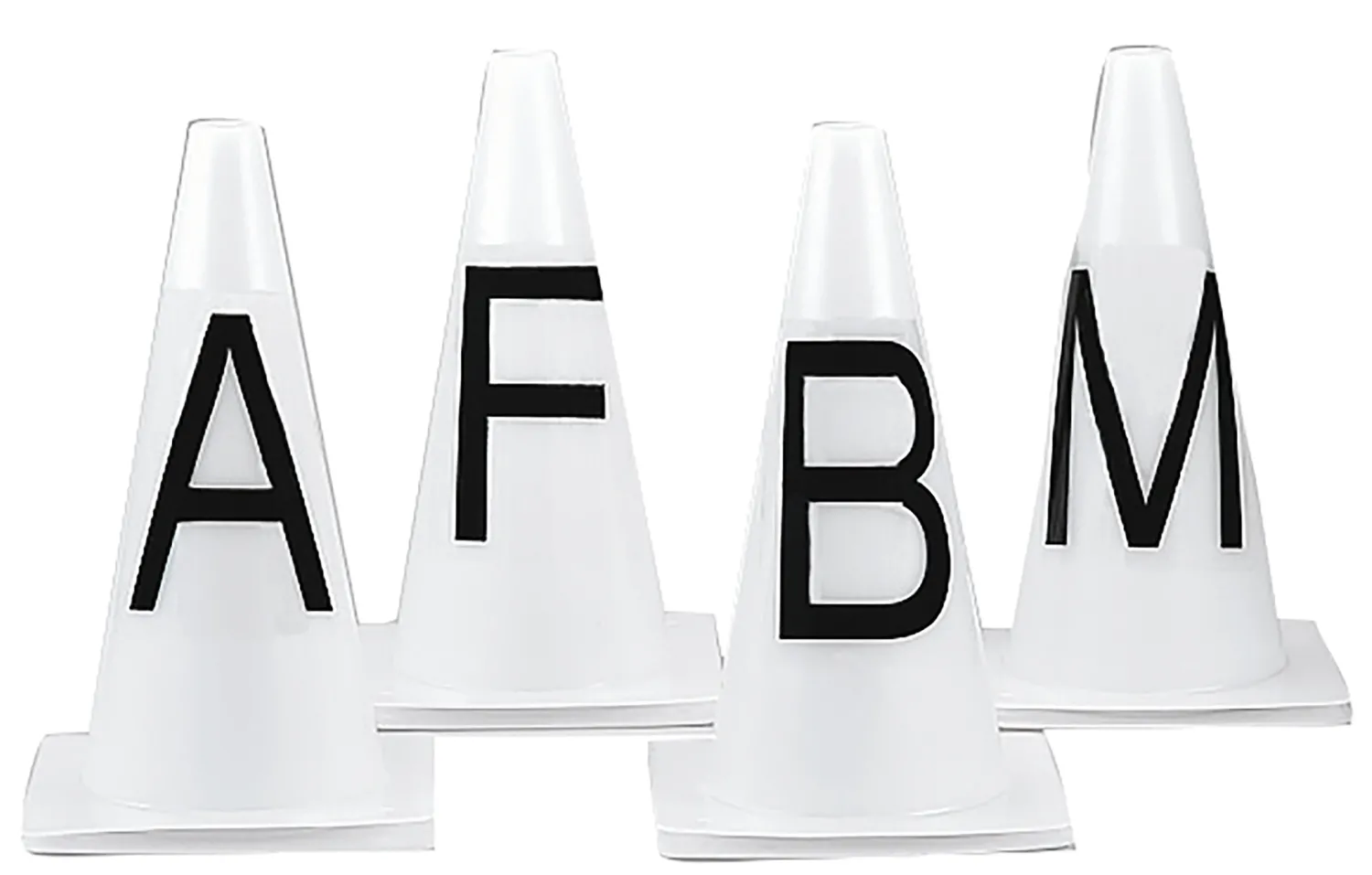 Hot KING YOUNG Dressage Letter Training Cones, Set of Eight White