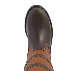 Clearance GLOBAL EXPORTS DS Chevron H2O Boots Brown