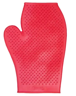 Clearance SHIVAM DS Rubber Grooming Glove Red