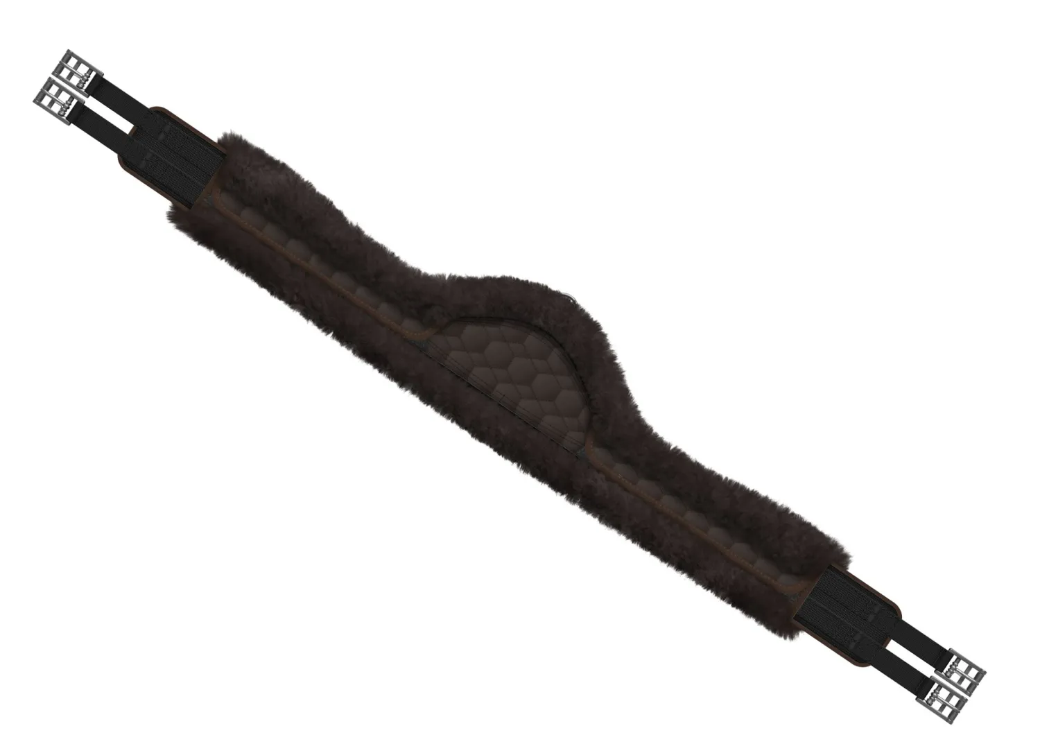 Hot WORLD EQUSTRN BRNDS E.A. Mattes Asymmetric Long Girth with Detachable Cover Brown