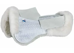 Clearance WORLD EQUSTRN BRNDS E.A. Mattes Dressage Correction Half Pad with Rear Trim & Pockets for Shims