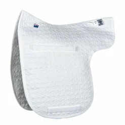 Sale WORLD EQUSTRN BRNDS E.A. Mattes Dressage Light Flannel Contoured Pad White