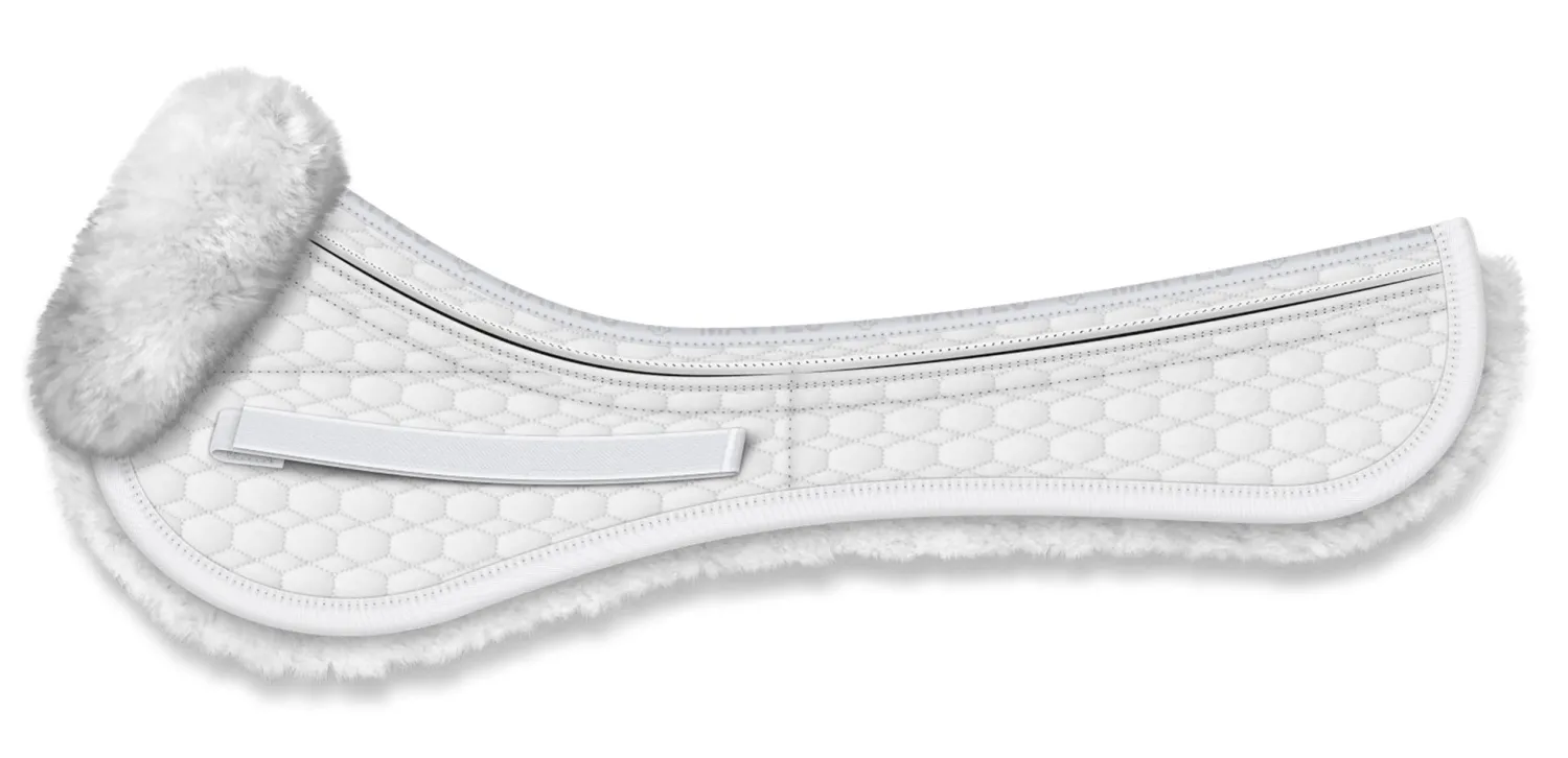Outlet WORLD EQUSTRN BRNDS E.A. Mattes Platinum EWWA Sheepskin All-Purpose Correction Half Pad