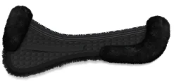 Sale WORLD EQUSTRN BRNDS E.A. Mattes Platinum EWWA Sheepskin Dressage Correction Half Pad with Rear Trim