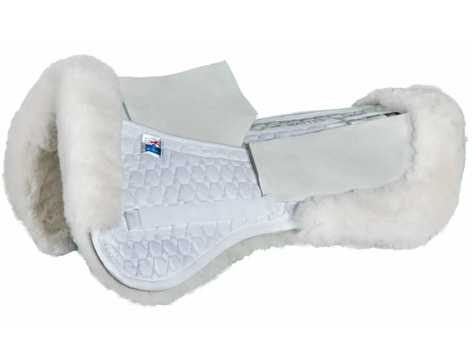 Discount WORLD EQUSTRN BRNDS E.A. Mattes PM All-Purpose Correction Half Pad with Sheepskin Panels & Rear Trim