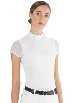 FRANCO TUCCI SRL EGO7 Ladies’ Rita Short Sleeve Show Shirt White