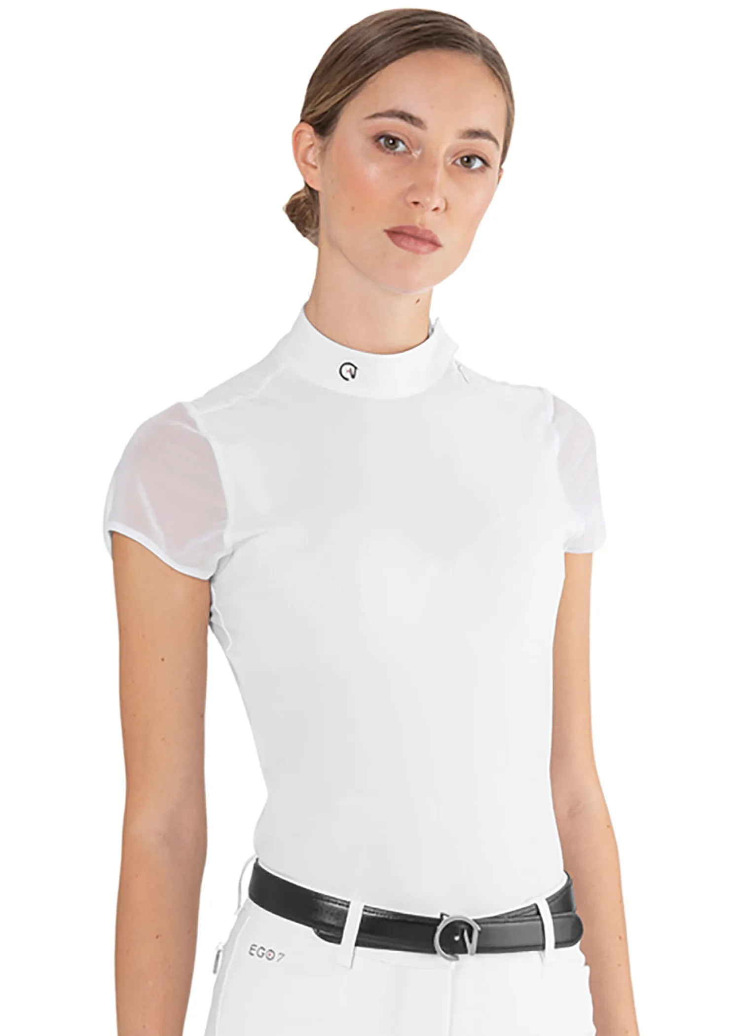 FRANCO TUCCI SRL EGO7 Ladies’ Rita Short Sleeve Show Shirt White