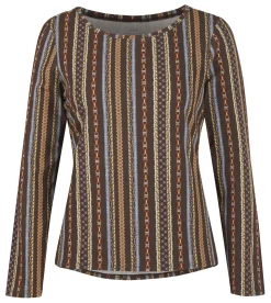 Hot KERRITS EQL by ® Ladies’ Organic Cotton Long Sleeve Print Top