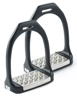 ERS Equi Wing Wide Track Stirrup Irons Black