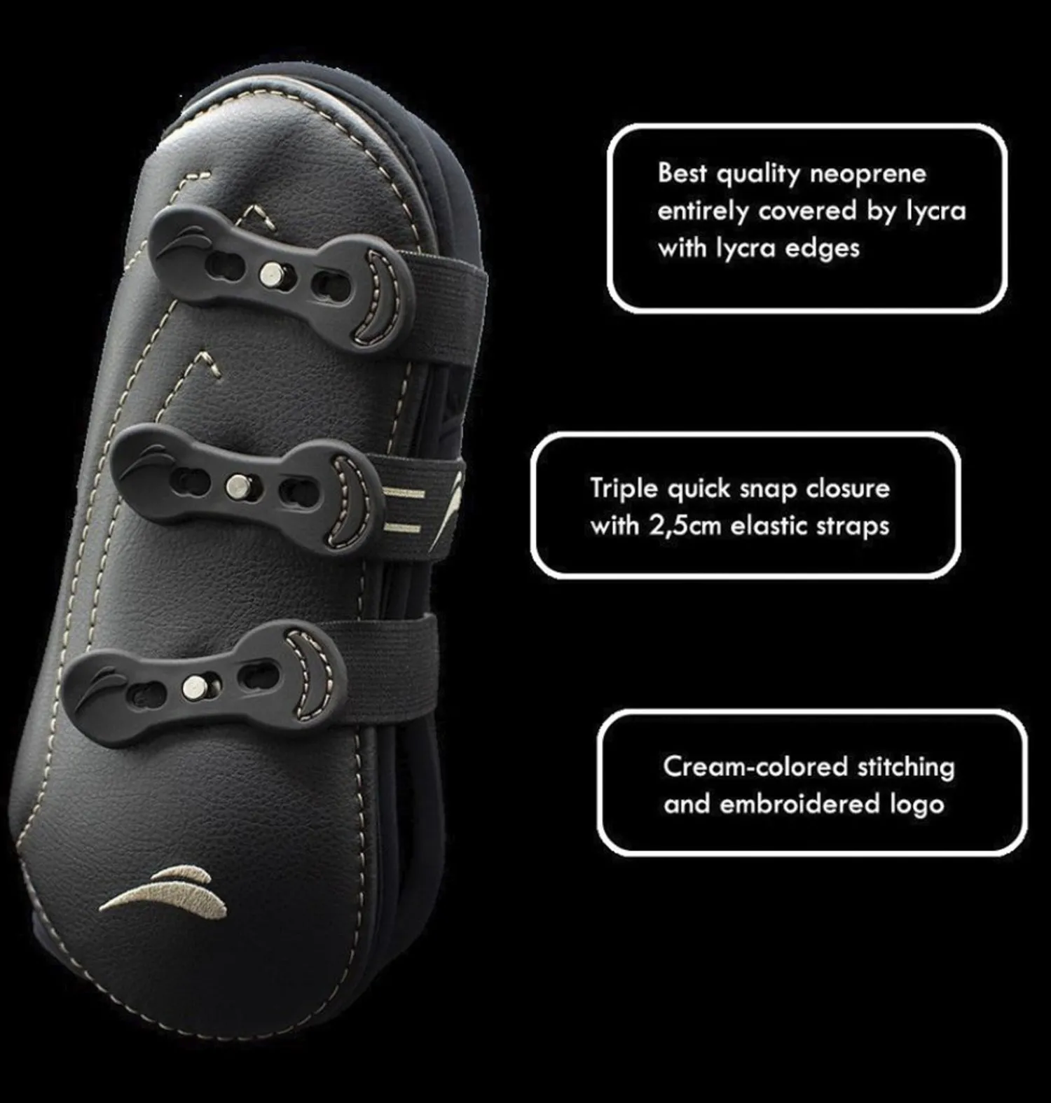 Online JPC EQUESTRIAN eQuick Glam Front Boots Black