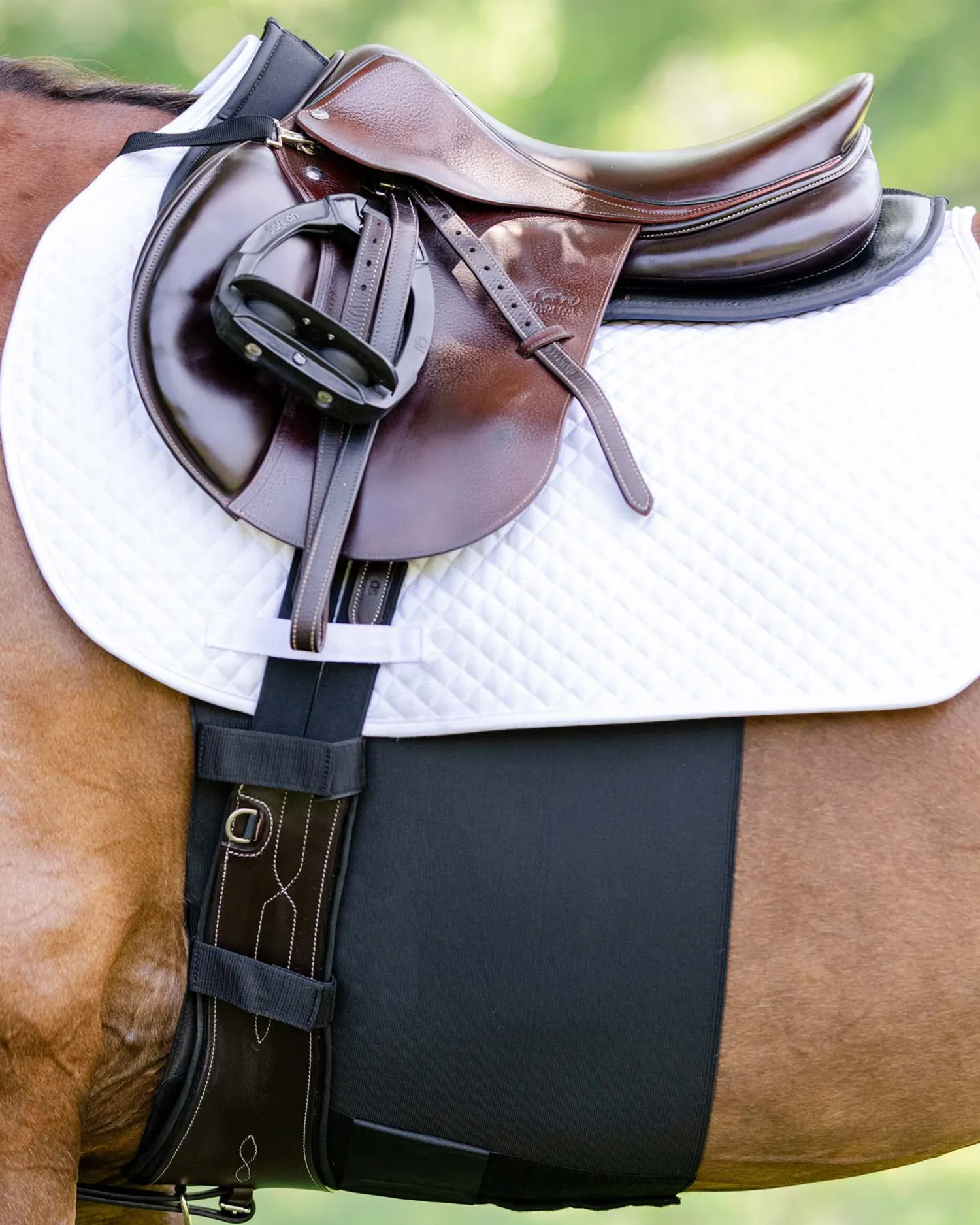 EQUIFIT ® BellyBand+™ with Fleece Black