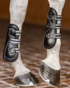 Hot EQUIFIT ® D-Teq™ Front Boots with SheepsWool™ ImpacTeq® Liner Black Ostrich