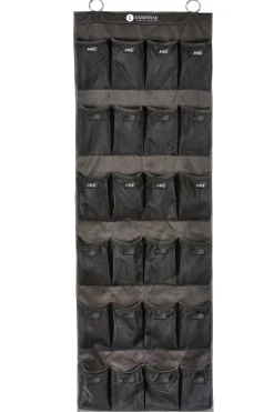 Online EQUIFIT ® Essential Hanging 24-Pocket Horse Boot Organizer with ID Patches Black