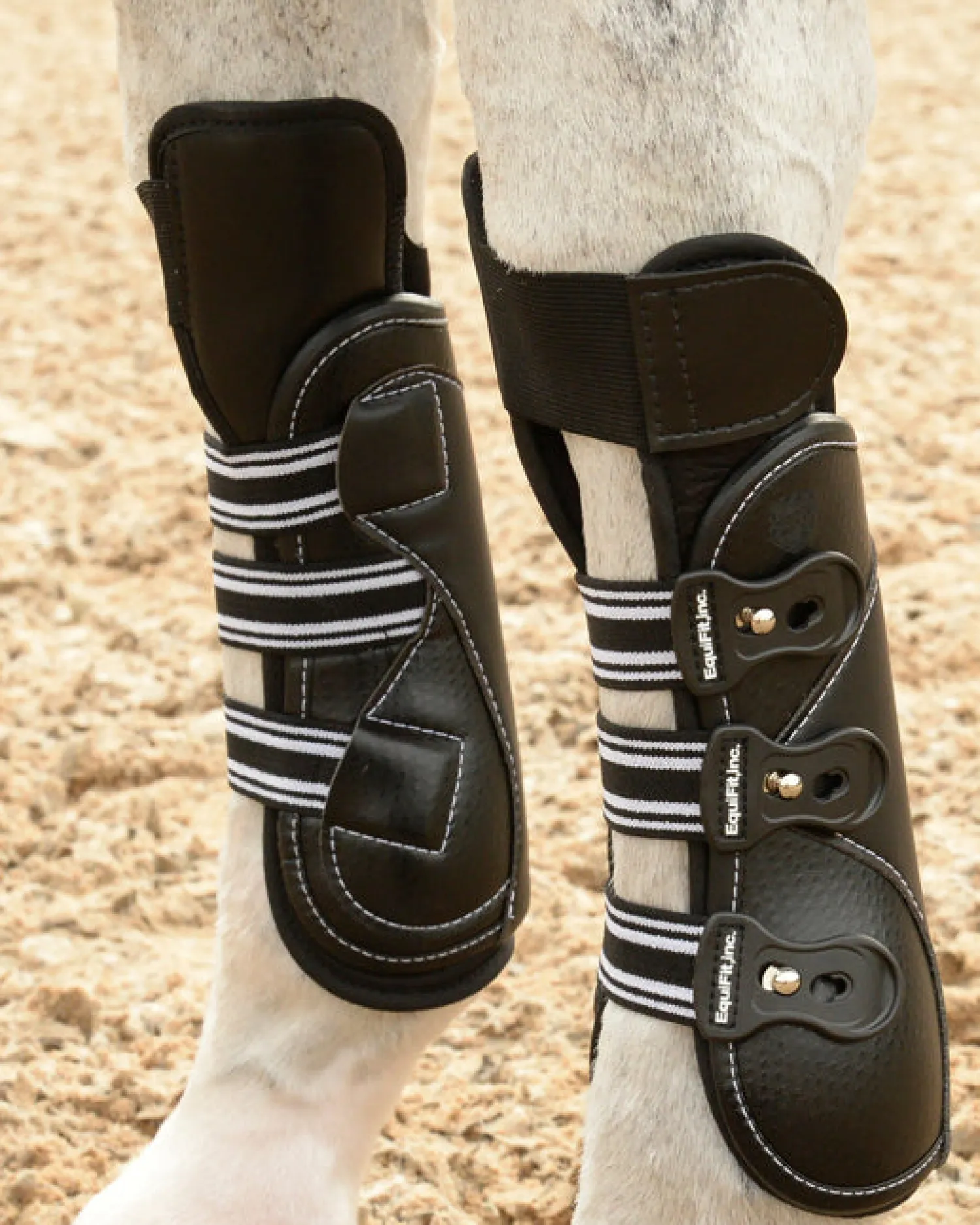 EQUIFIT ® Knock Knee Liners for Front D-Teq™/Eq-Teq™ Boots Black