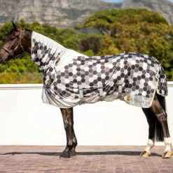 Sale WORLD EQUSTRN BRNDS Equilibrium Field Relief Fly Sheet White/Black/Grey