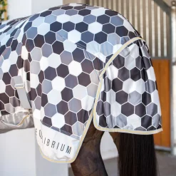 Sale WORLD EQUSTRN BRNDS Equilibrium Field Relief Fly Sheet White/Black/Grey
