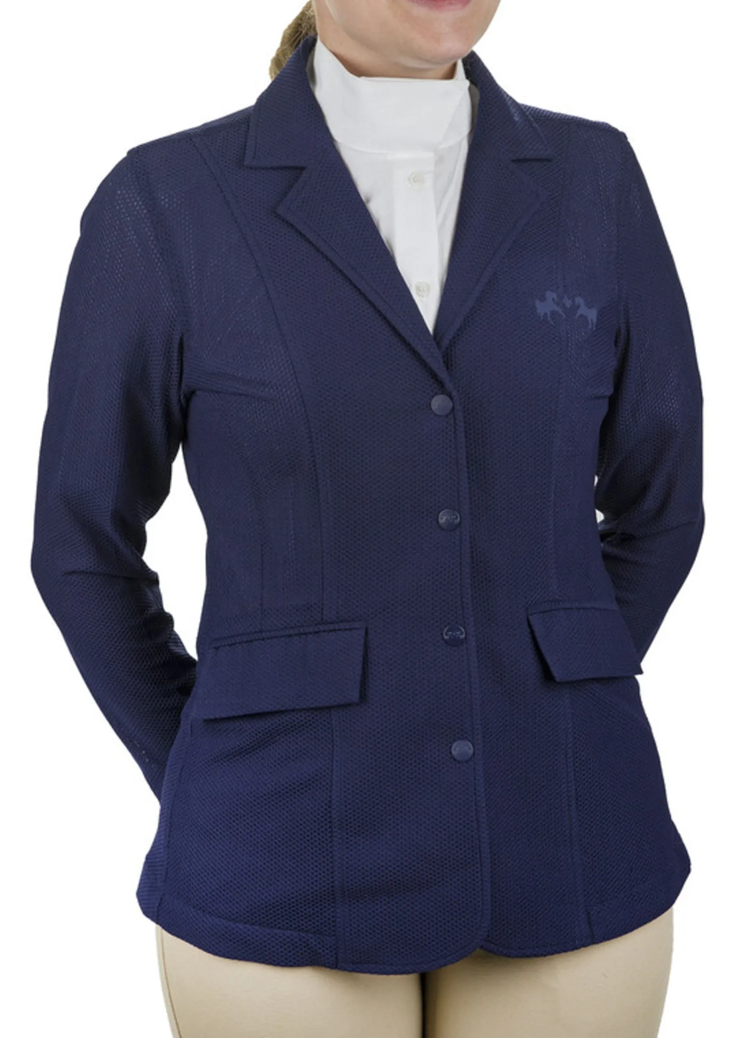 JPC EQUESTRIAN Equine Couture™ Ladies’ EquiVent Lite Show Coat Ec Navy