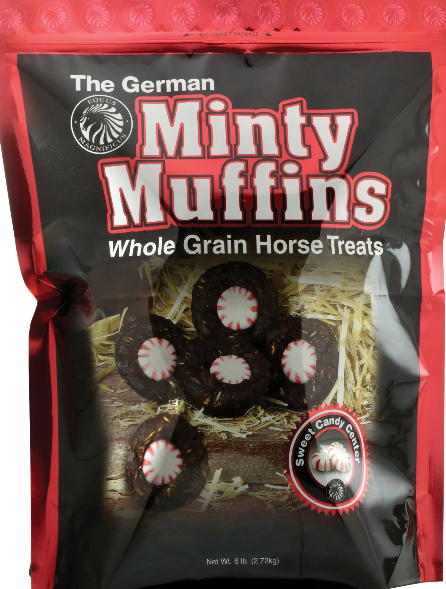 Discount ANIMAL HEALTH INT Equus Magnificus German Minty Muffins - 6 lbs.
