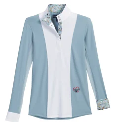 Best ESSEX CLASSICS Danny & Ron’s Ladies’ Luna Long Sleeve Shirt Blue/Dogs