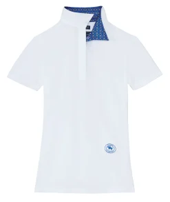 Sale ESSEX CLASSICS Ladies’ Talent Yarn® Short Sleeve Show Shirt Blue Bits