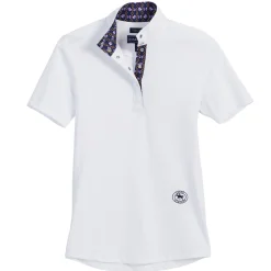 Online ESSEX CLASSICS Ladies’ Talent Yarn® Short Sleeve Show Shirt White/Papillon Purple