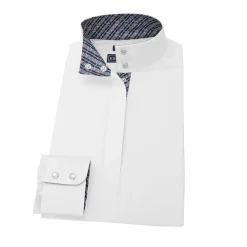 Online ESSEX CLASSICS Ladies’ Talent Yarn® Straight Collar Long Sleeve Show Shirt
