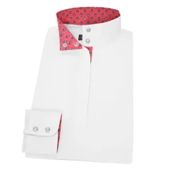 Online ESSEX CLASSICS Ladies’ Talent Yarn® Straight Collar Long Sleeve Show Shirt