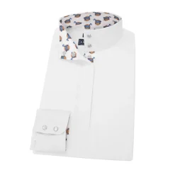 Online ESSEX CLASSICS Ladies’ Talent Yarn® Straight Collar Long Sleeve Show Shirt