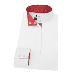 Online ESSEX CLASSICS Ladies’ Talent Yarn® Straight Collar Long Sleeve Show Shirt
