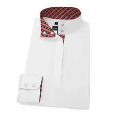 Online ESSEX CLASSICS Ladies’ Talent Yarn® Straight Collar Long Sleeve Show Shirt