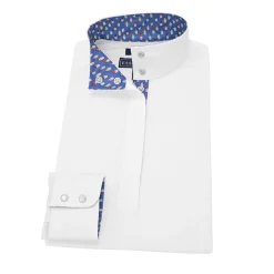 Online ESSEX CLASSICS Ladies’ Talent Yarn® Straight Collar Long Sleeve Show Shirt