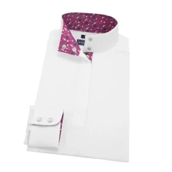 Online ESSEX CLASSICS Ladies’ Talent Yarn® Straight Collar Long Sleeve Show Shirt