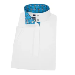 Online ESSEX CLASSICS Ladies’ Talent Yarn® Straight Collar Short Sleeve Show Shirt