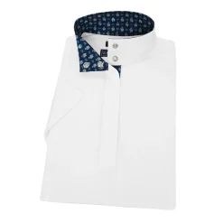 Online ESSEX CLASSICS Ladies’ Talent Yarn® Straight Collar Short Sleeve Show Shirt