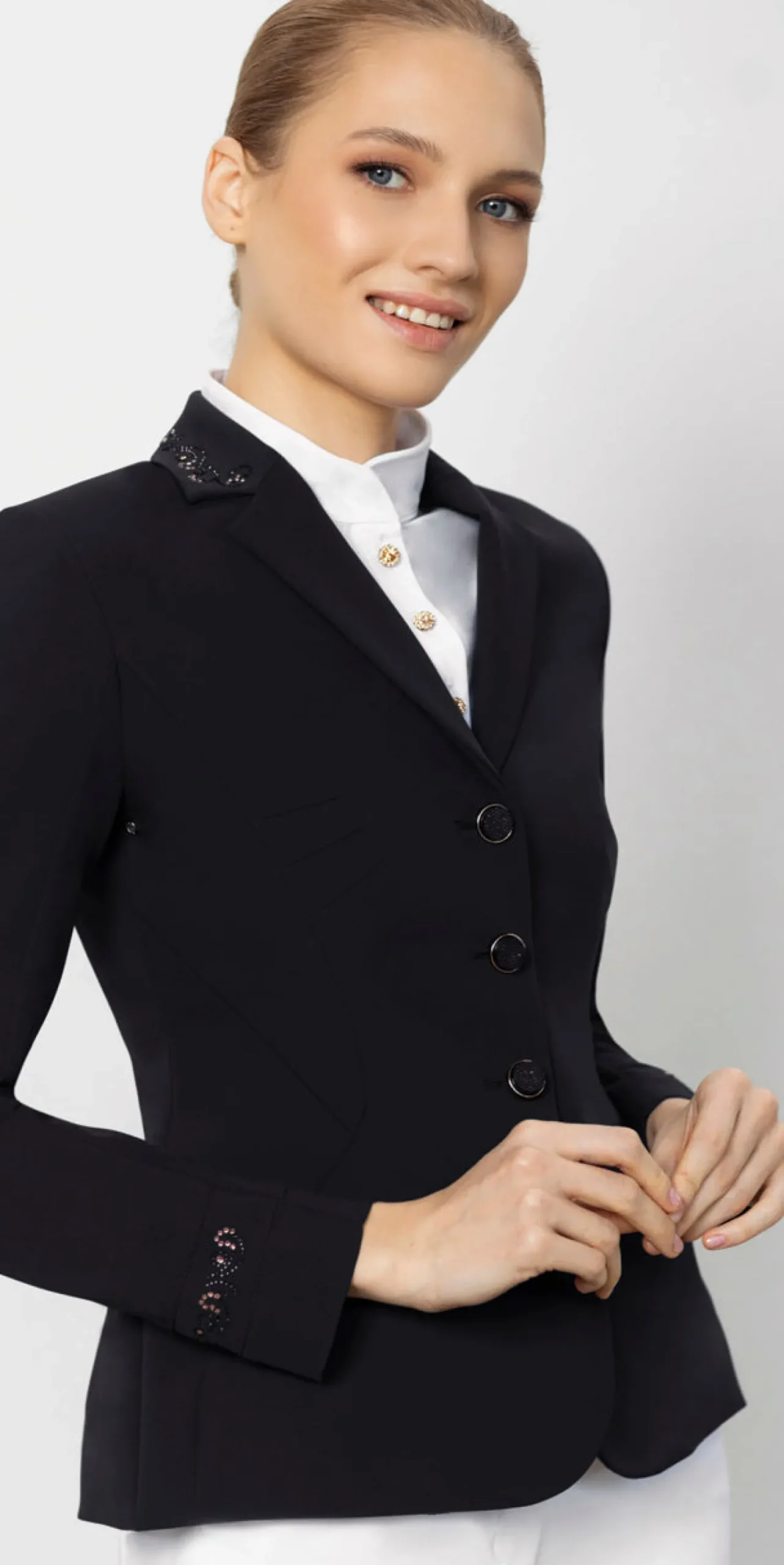 Sale INTER API LTD Fair Play® Ladies’ Taylor Chic RoseGold Show Coat Black