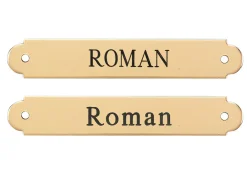 Best DOVER DROPSHIP Fancy Halter Nameplate - 3 lines