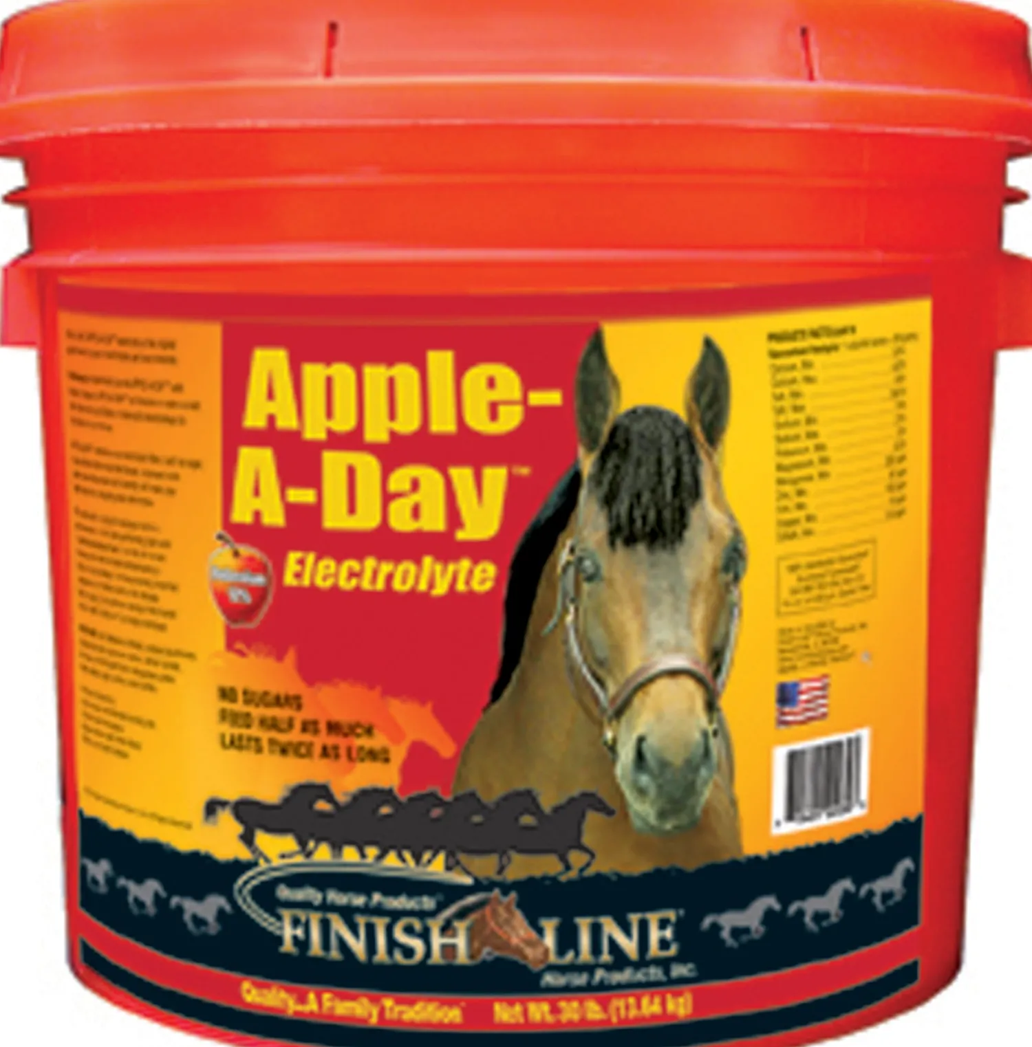Online ANIMAL HEALTH INT Finish Line® Apple A Day™ Electrolyte, 30 Pounds