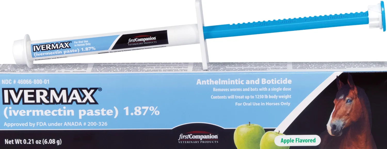 New ANIMAL HEALTH INT First Companion® Ivermax® Equine Paste