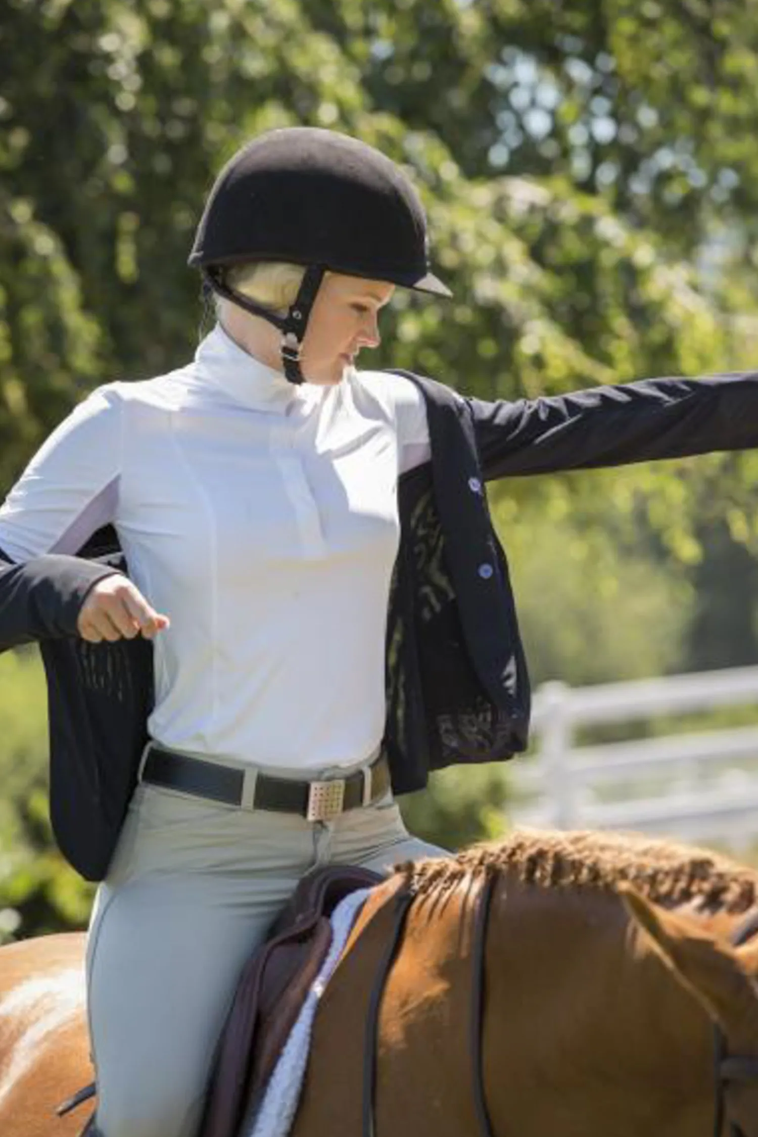 FITS RIDING FITS® Ladies’ Zephyr II Mesh Hunt Coat Black
