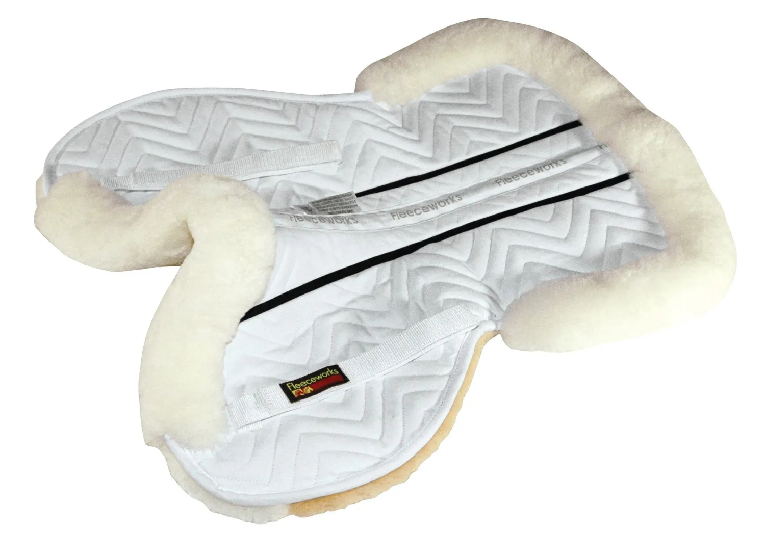 New FLEECEWORKS ™ FXK Technology Classic Sheepskin Half Pad with Rolled Edges