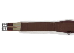 Hot INT RIDING HELMET Flex Rider® Comfort Flo™ All-Purpose Nonslip Neoprene Girth with White Fleece Edge Chocolate