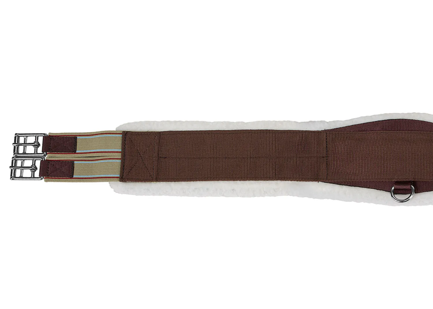 Hot INT RIDING HELMET Flex Rider® Comfort Flo™ All-Purpose Nonslip Neoprene Girth with White Fleece Edge Chocolate