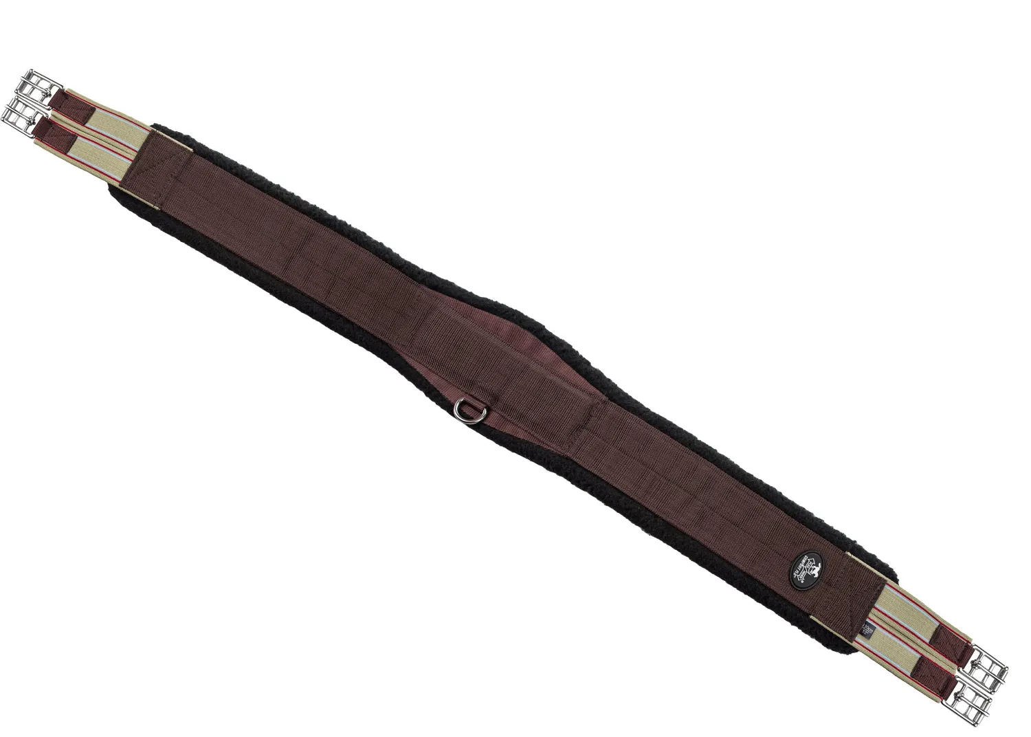 Best INT RIDING HELMET Flex Rider® Comfort Flo™ All-Purpose Nonslip Neoprene Girth with Black Fleece Edge Chocolate