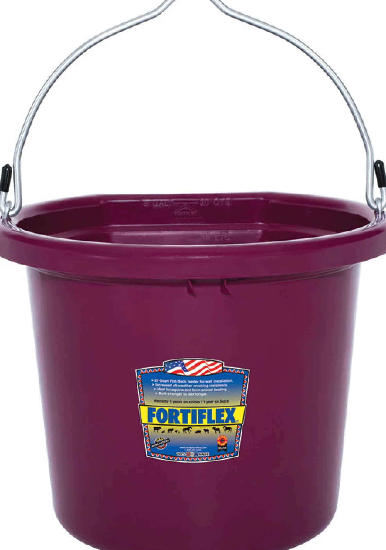 Discount BRADLEY CALDWELL Fortiflex® 20-Quart FlatBack Bucket - Colors