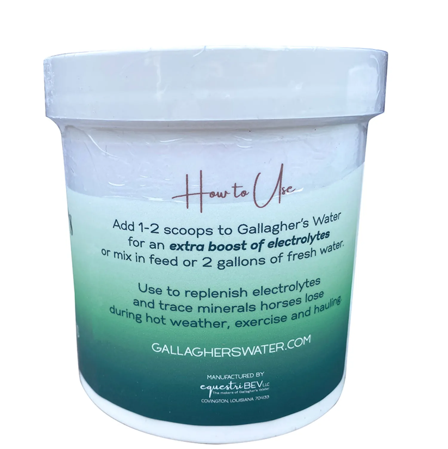 Clearance EQUESTRIBEV Gallagher’s Water™ Balanced Electrolytes & Trace Minerals