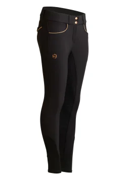 Outlet HALTER EGO Evolution Ladies’ Mid-Waist Full-Seat Breech Black/Gold