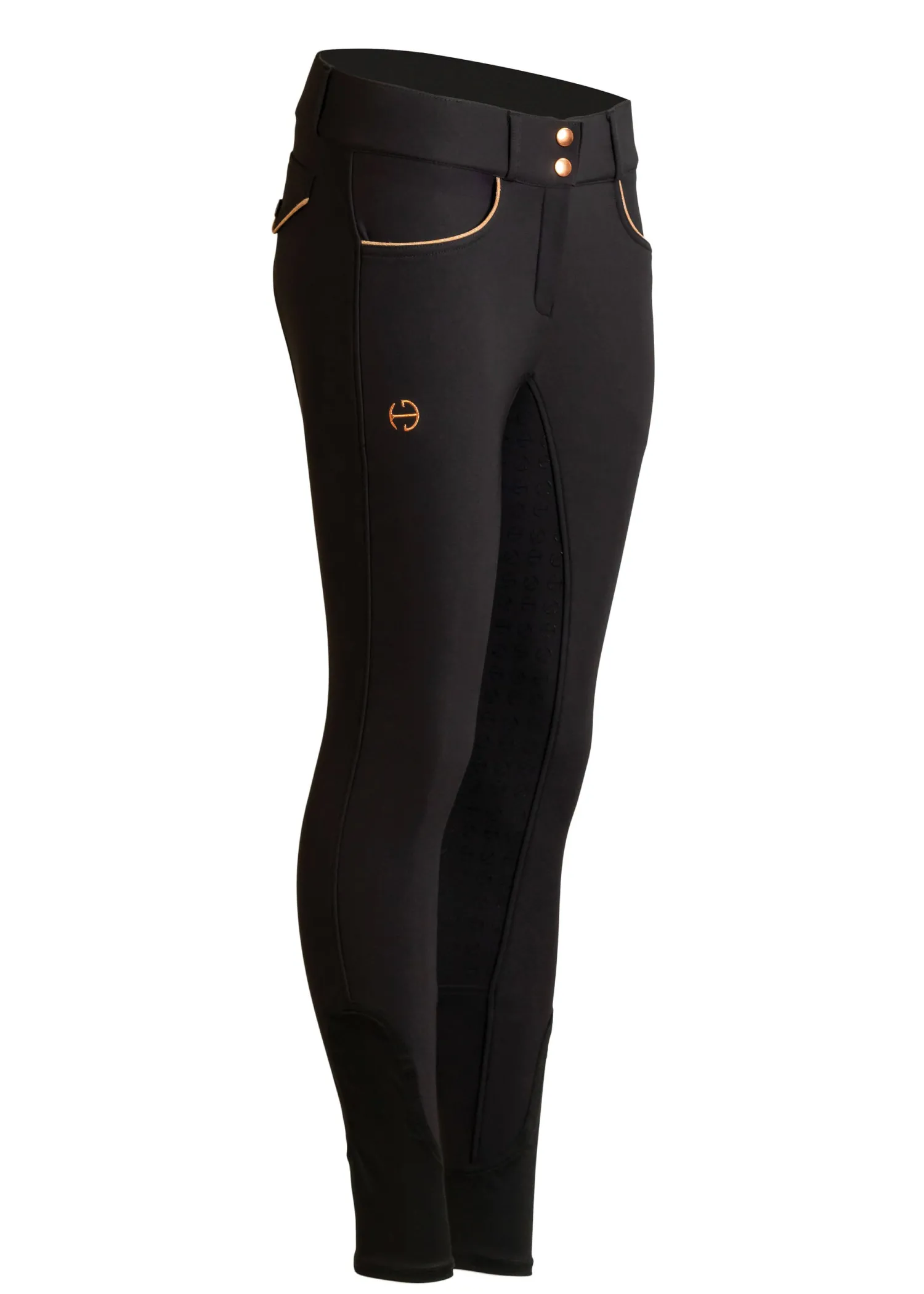 Outlet HALTER EGO Evolution Ladies’ Mid-Waist Full-Seat Breech Black/Gold
