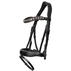 HALTER EGO Ocala Snaffle Bridle Black Patent